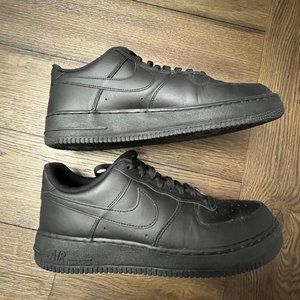 AF1 Air Force One Men's Size 12 Black Sneakers